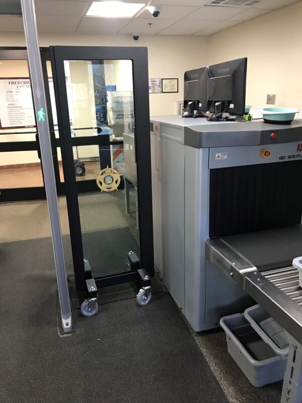 Ballistic Glass in use at courthouse