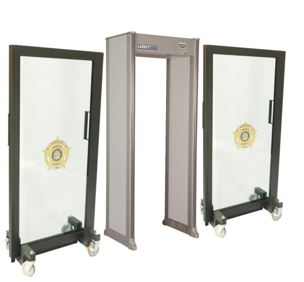 Ballistic Glass with metal detector